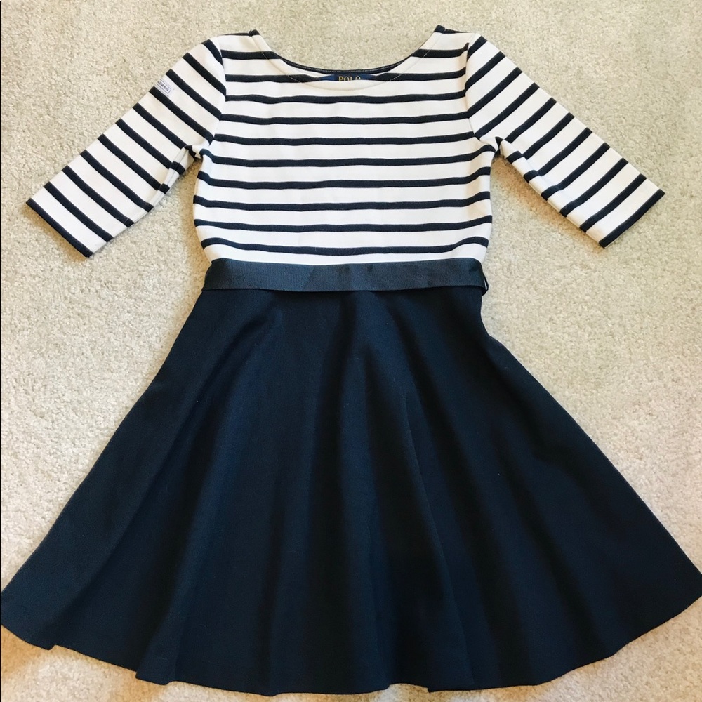 Navy striped Ralph Lauren dress